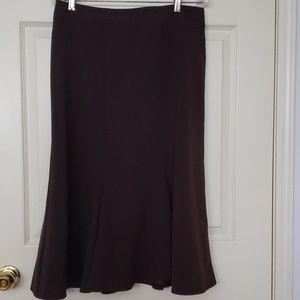 Long brown skirt fully lined